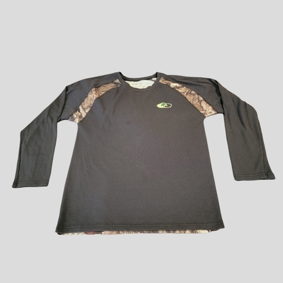 𝅺WOMEN'S Mossy Oak Break Up Infinity Camo Hunting Shirt sz 3XL 20 22 LS T15 - Picture 2 of 7